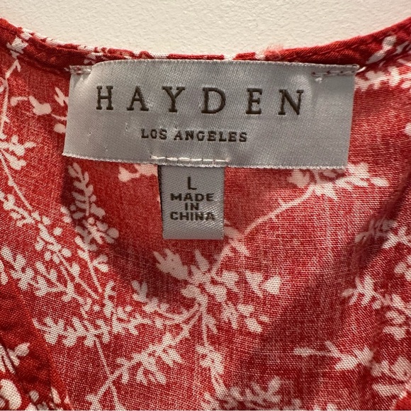 Hayden Red and White Floral Dress - Picture 2 of 4